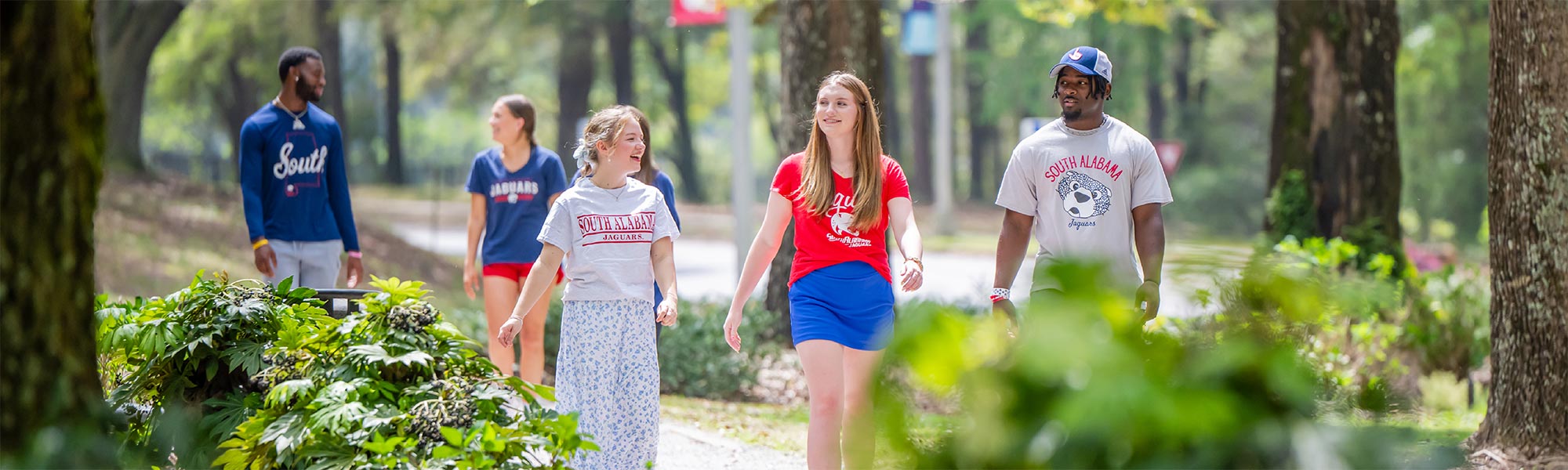 Students walking outside on Campus.