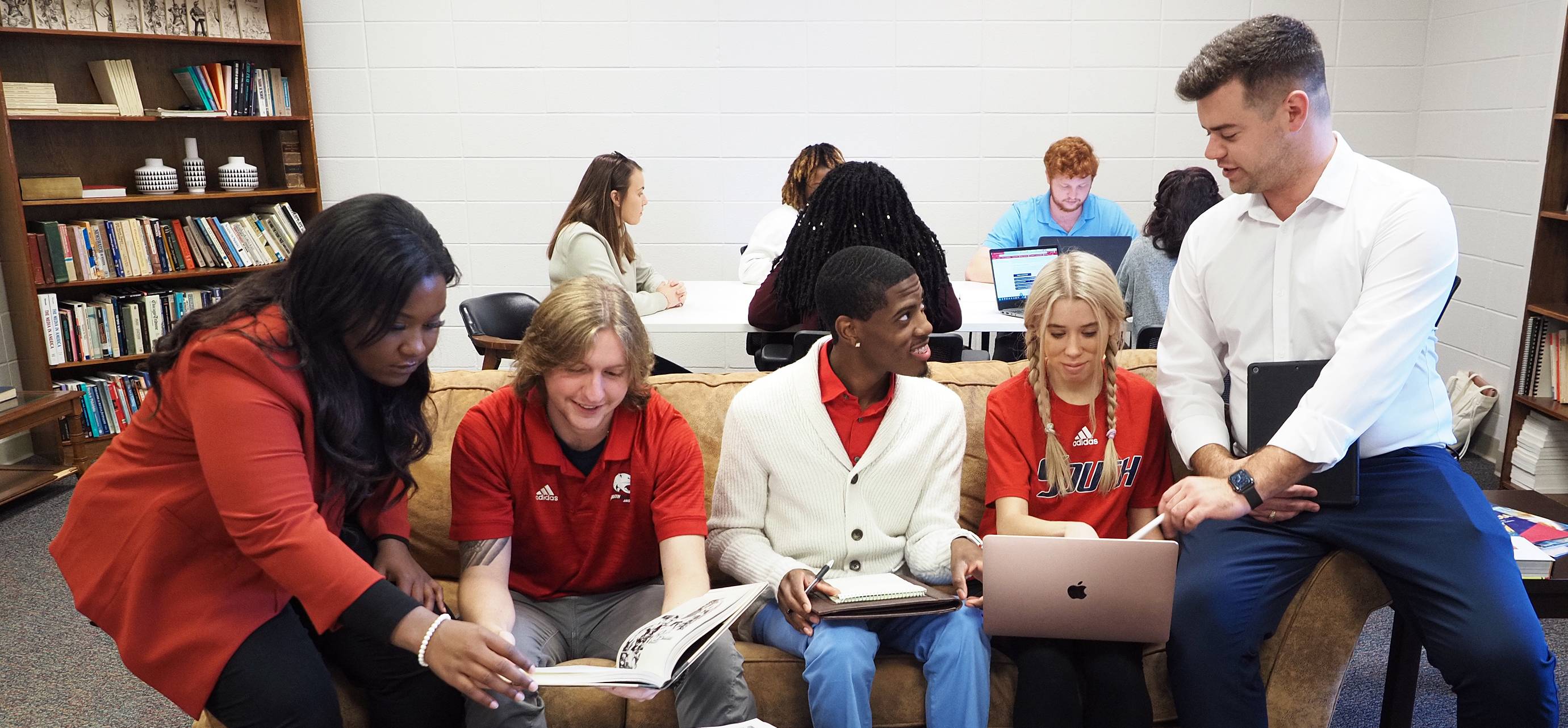 Photo of students working