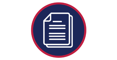 blue circle with document icon