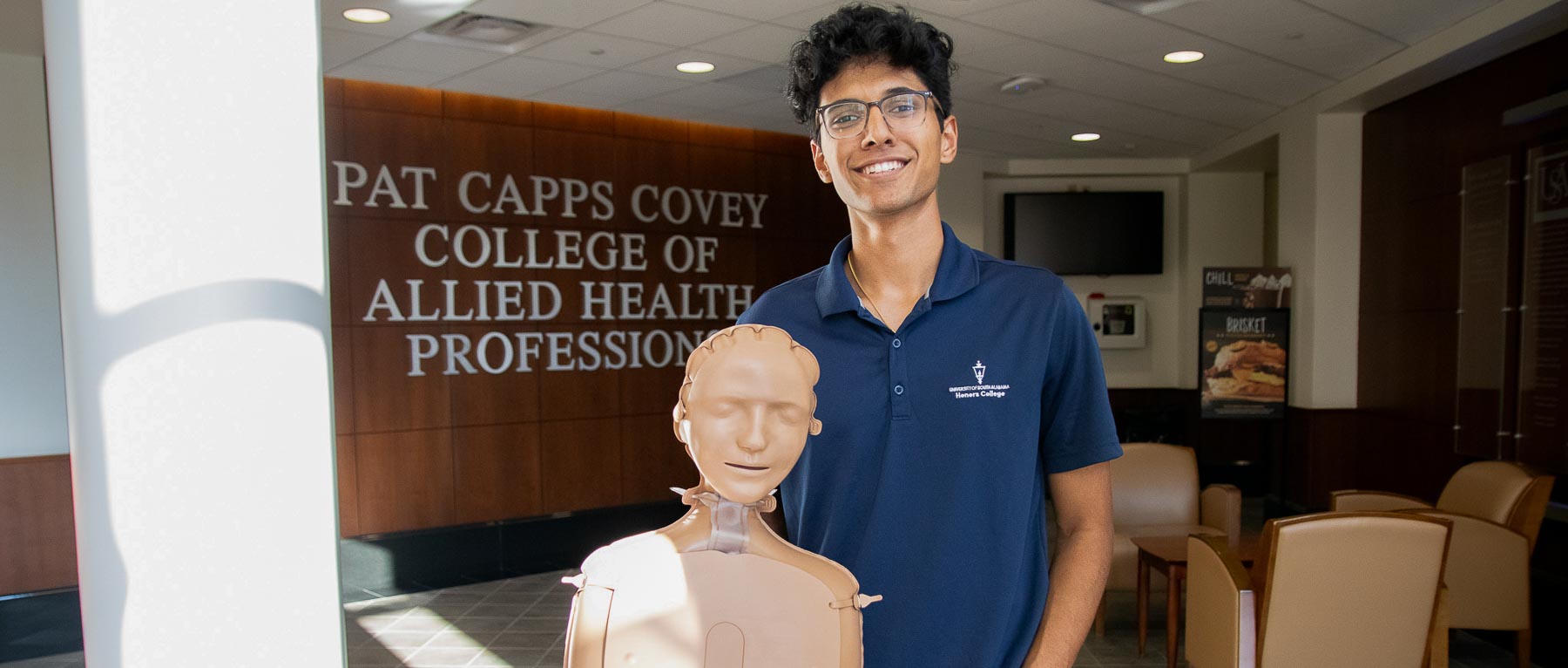 Suhas Patil, a junior biomedical sciences student and director of the CPR Initiative